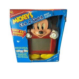 Vintage Etch A Sketch Mickey Mouse Disney 1991 Ohio Art New in Box